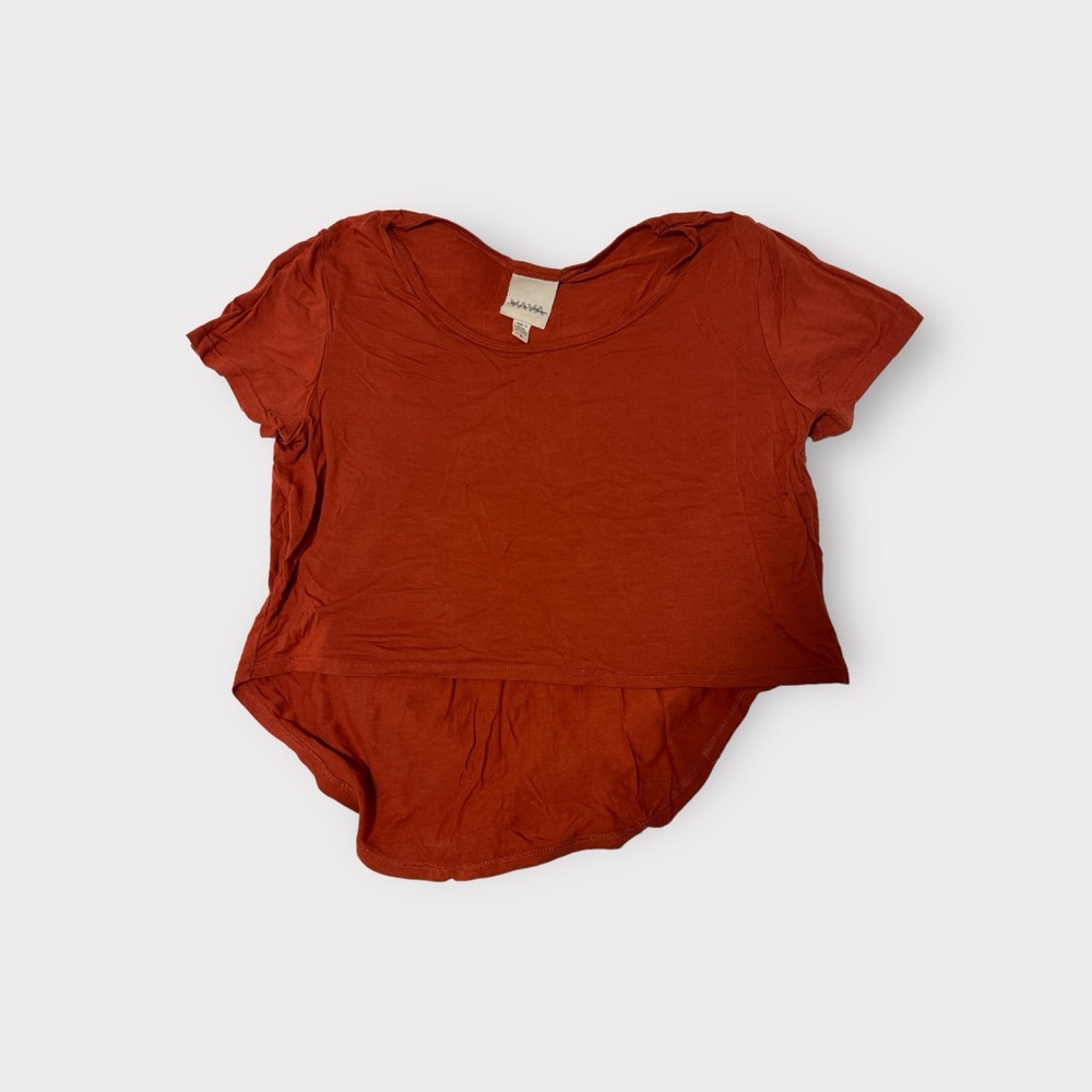 Nom de Plume orange crop top